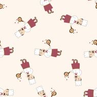 chef cartoon seamless pattern background N62