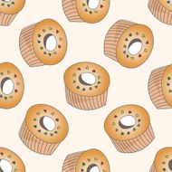 decorating cake 10 cartoon seamless pattern background N66