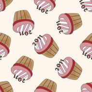 decorating cake 10 cartoon seamless pattern background N70