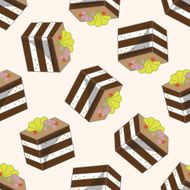 decorating cake 10 cartoon seamless pattern background N73