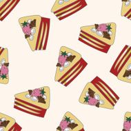 decorating cake 10 cartoon seamless pattern background N74