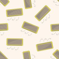 air conditioner cartoon seamless pattern background N7