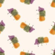 tree cartoon seamless pattern background N32