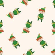 Peter Pan cartoon seamless pattern background