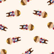 Royal theme prince cartoon seamless pattern background N22