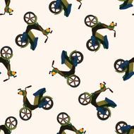 transportation motor cartoon seamless pattern background N42
