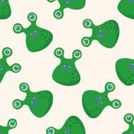monster cartoon vecotr seamless pattern background