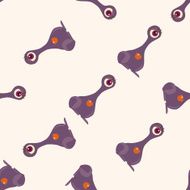 monster cartoon vecotr seamless pattern background N4