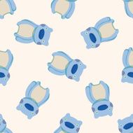 monster cartoon vecotr seamless pattern background N5