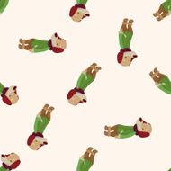 animal dog cartoon seamless pattern background N56