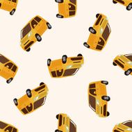 transportation car cartoon seamless pattern background N54