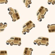 transportation car cartoon seamless pattern background N56