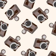 camera cartoon seamless pattern background N55