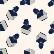 camera cartoon seamless pattern background N56