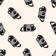 camera cartoon seamless pattern background N58