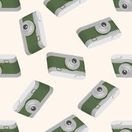 camera cartoon seamless pattern background N60
