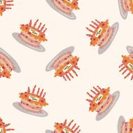 cake cartoon seamless pattern background N6