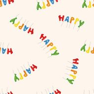 birthday ballon cartoon seamless pattern background N2