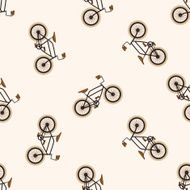 bicycle cartoon design seamless pattern background N3