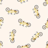 bicycle cartoon design seamless pattern background N9