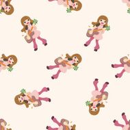 band member guitar player cartoon seamless pattern background N25