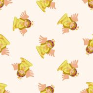 angel cartoon design seamless pattern background N8