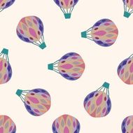 hot air ballon design cartoon seamless pattern background