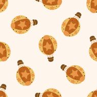 hot air ballon design cartoon seamless pattern background N5