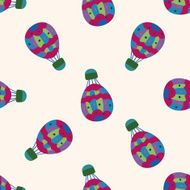 hot air ballon design cartoon seamless pattern background N9