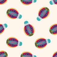 hot air ballon design cartoon seamless pattern background N10