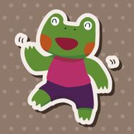animal frog cartoon theme elements N15
