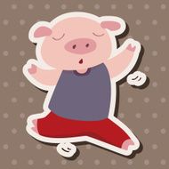 animal pig cartoon theme elements N20
