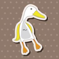 animal duck cartoon theme elements N8