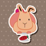 animal rabbit cartoon theme elements N40