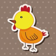 animal chicken cartoon theme elements N11