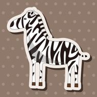 animal zebra cartoon theme elements N10