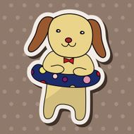 animal dog summer cartoon theme elements N8