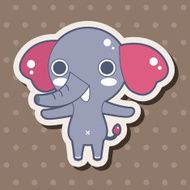 animal elephant cartoon theme elements N22