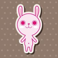 animal rabbit cartoon theme elements N42