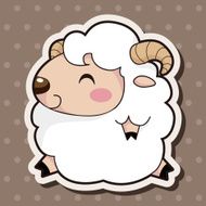 animal sheep cartoon theme elements N12