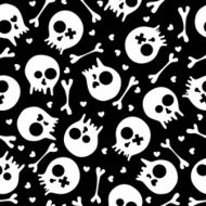 skulls seamless pattern N3