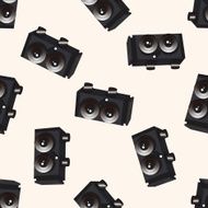 camera cartoon seamless pattern background N63