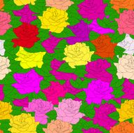 Seamless background with roses N9