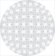 Background Vector Illustration Jigsaw Puzzle Sphere