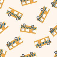 transportation bus cartoon seamless pattern background N2