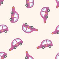 transportation car cartoon seamless pattern background N61