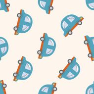 transportation car cartoon seamless pattern background N62