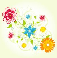 Summer floral background N3