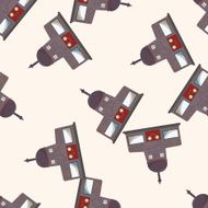 Building house cartoon seamless pattern background N62