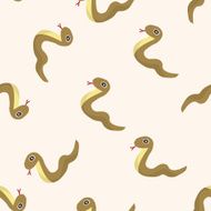 animal snake cartoon seamless pattern background